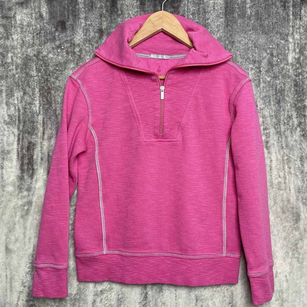 Tommy Bahama Tobago Bay Women's‎ Deep Pink 1/4 Zip Pullover  Size SP